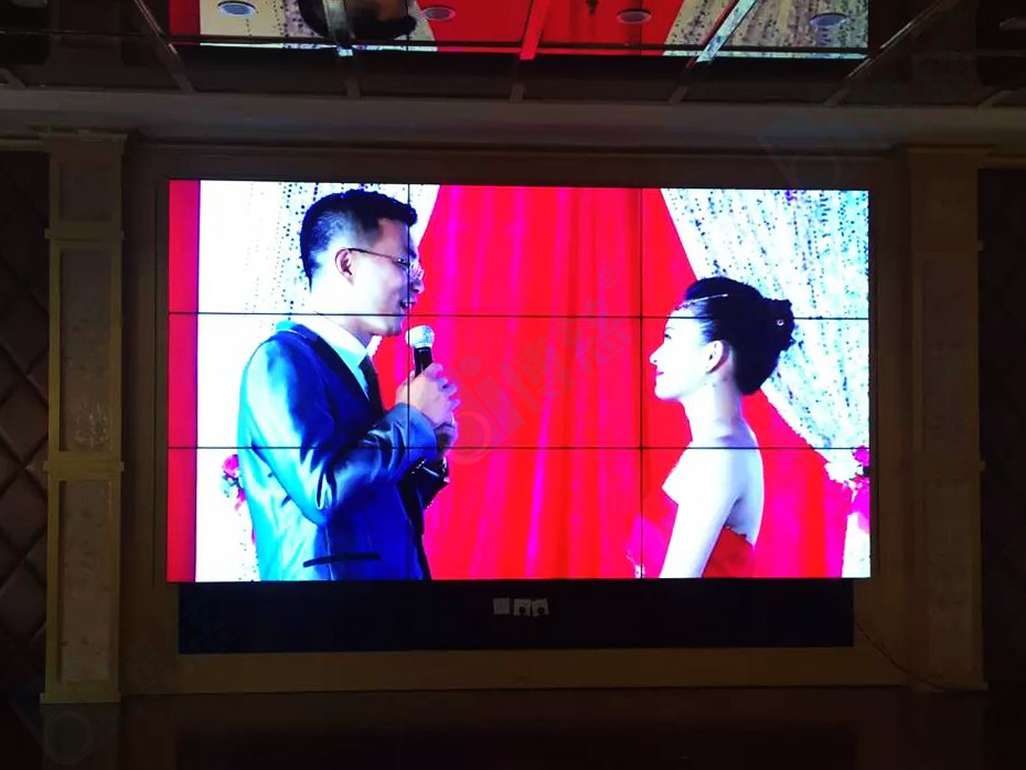 上海碧丽宫大酒店三星3.5mm55寸液晶拼接屏多媒体舞台展示系统电视墙