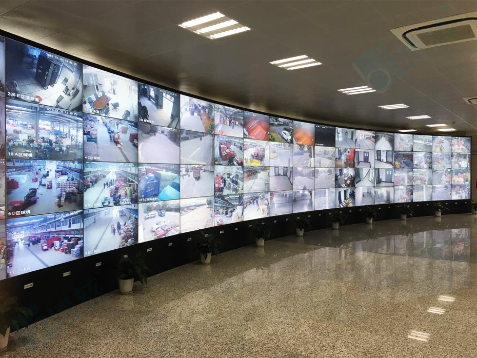 上海平安城市监控中心80块三星46寸液晶拼接屏安防监控系统平台