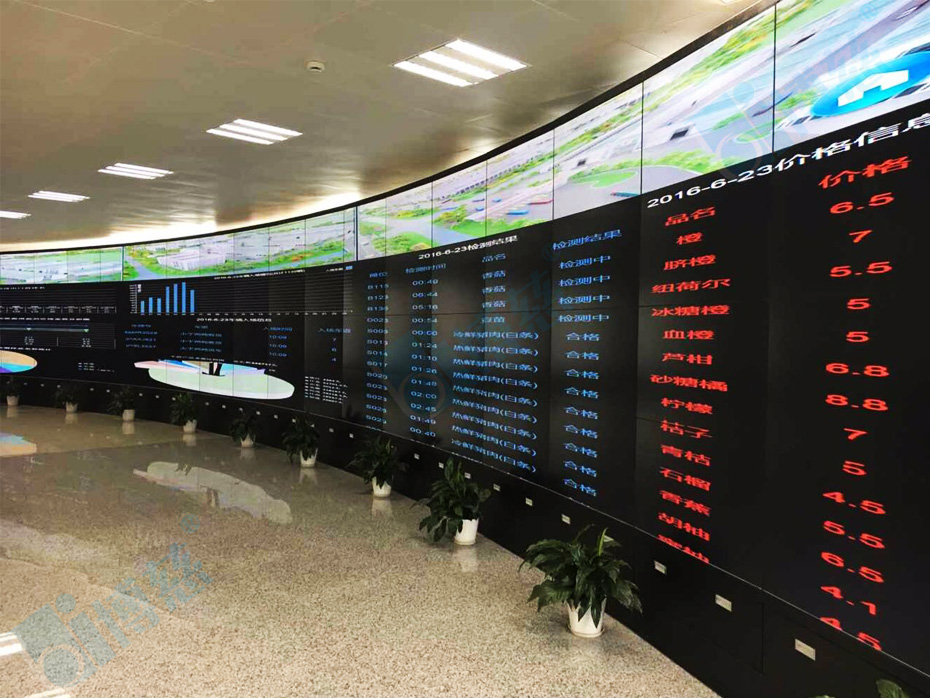 博慈80块三星46寸液晶拼接屏打造上海平安城市监控中心