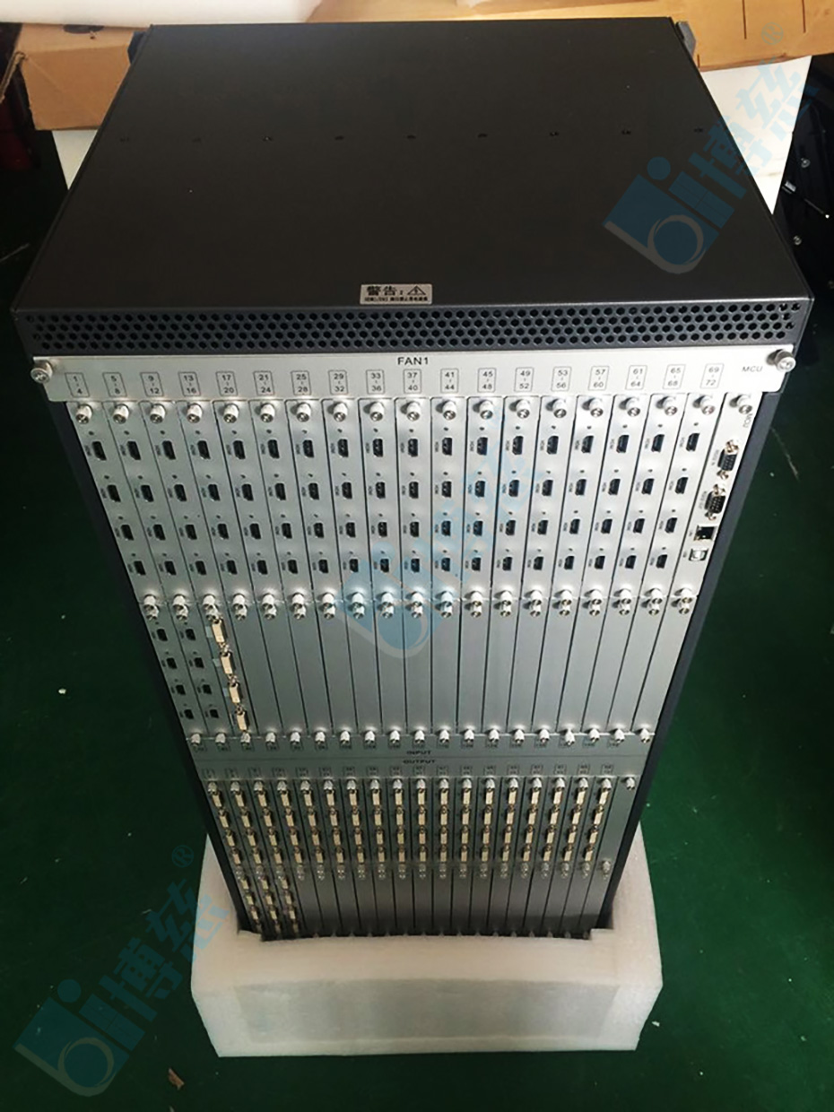 上海平安城市监控中心1套4×20规模46寸液晶拼接屏显示单元、1套BC-DP909001多屏拼接处理器系统