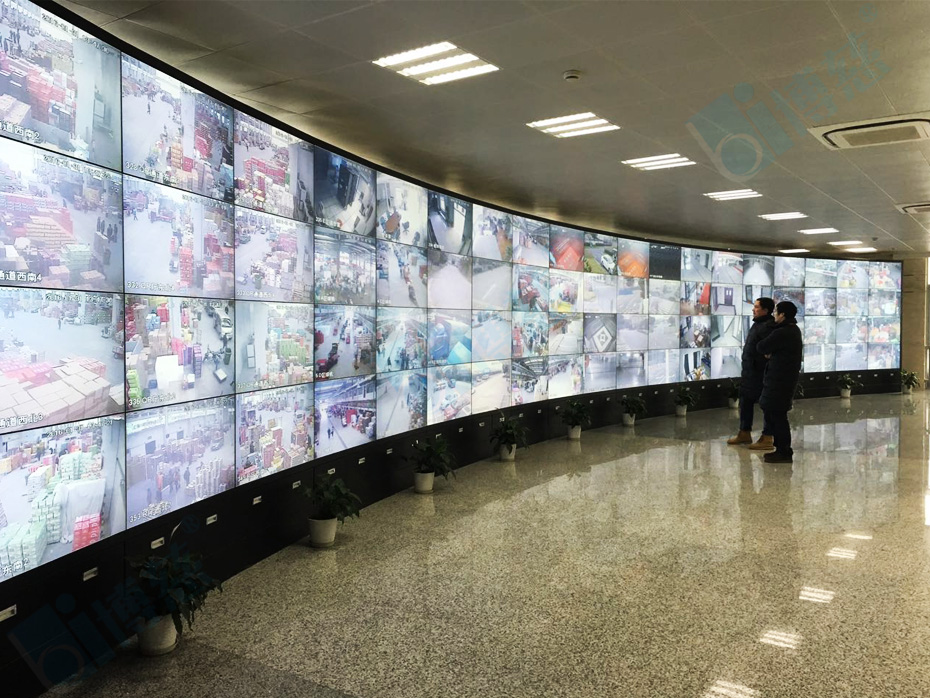 上海平安城市监控中心1套4×20规模46寸液晶拼接屏显示单元