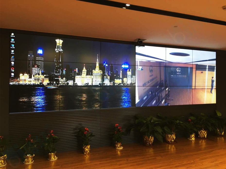 博慈打造的中国中铁工程局液晶拼接屏监控展示系统电视墙