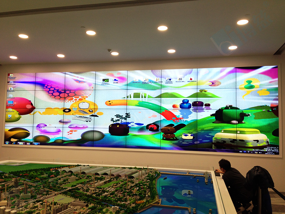  博慈多媒体展示系统电视墙成功应用于宝钢集团