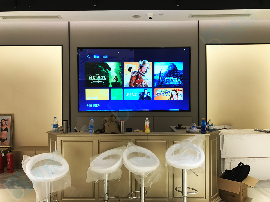 上海万象城购物中心三星3.5mm55寸液晶拼接屏多媒体展示系统电视墙