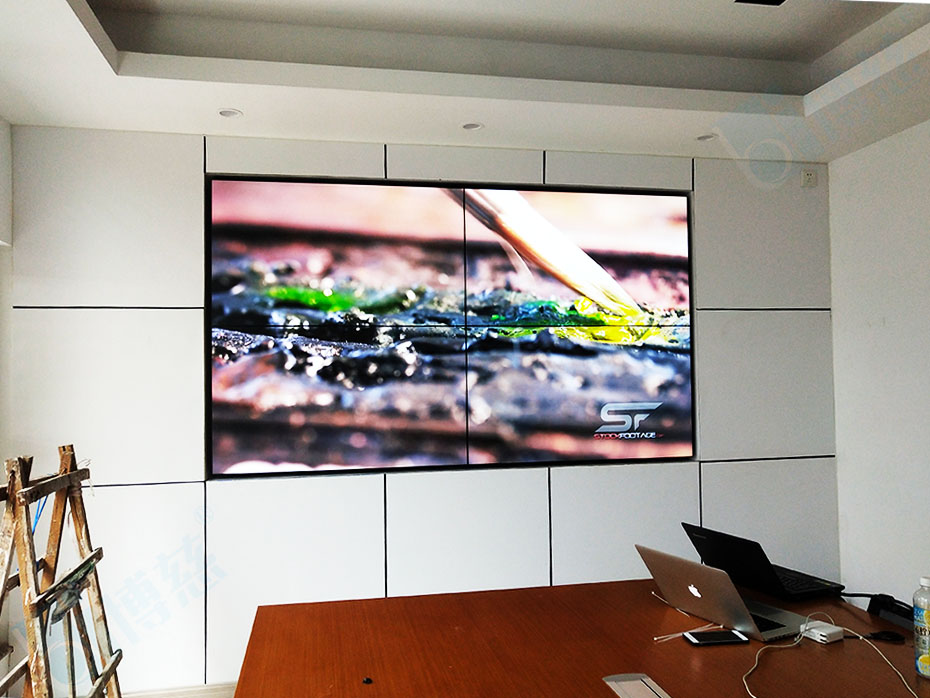 博慈55寸液晶拼接屏打造上海万豪实业有限公司多媒体会议系统平台