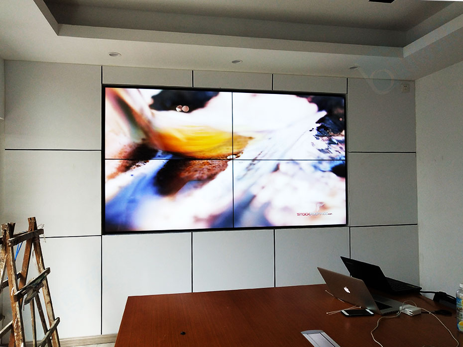 博慈55寸拼接屏打造上海万豪实业有限公司多媒体会议系统平台