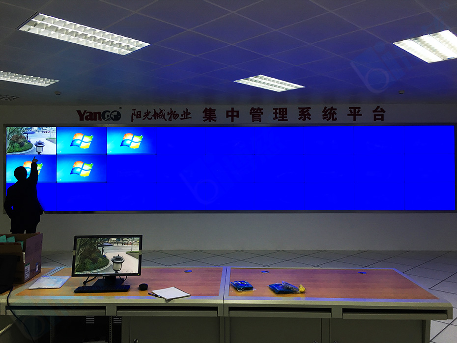 阳光城集团引进三星5.5mm46寸拼接屏打造信息综合管理系统平台