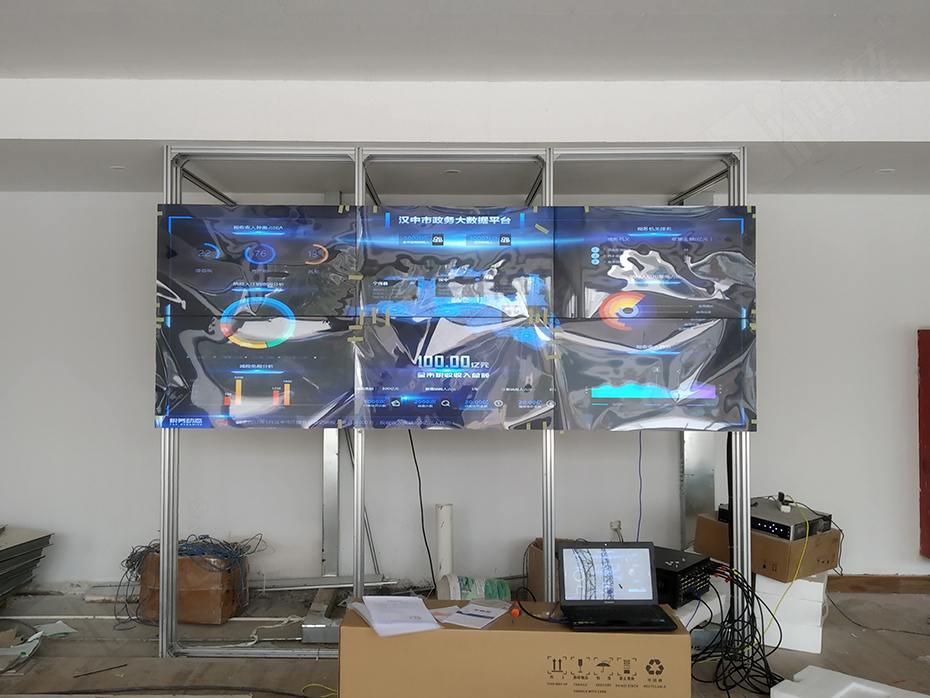 博慈液晶拼接屏策写上海市普陀新泉社区卫生服务站展示中心